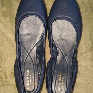 Cole Haan Grand OS Ballet Flat Navy Blue